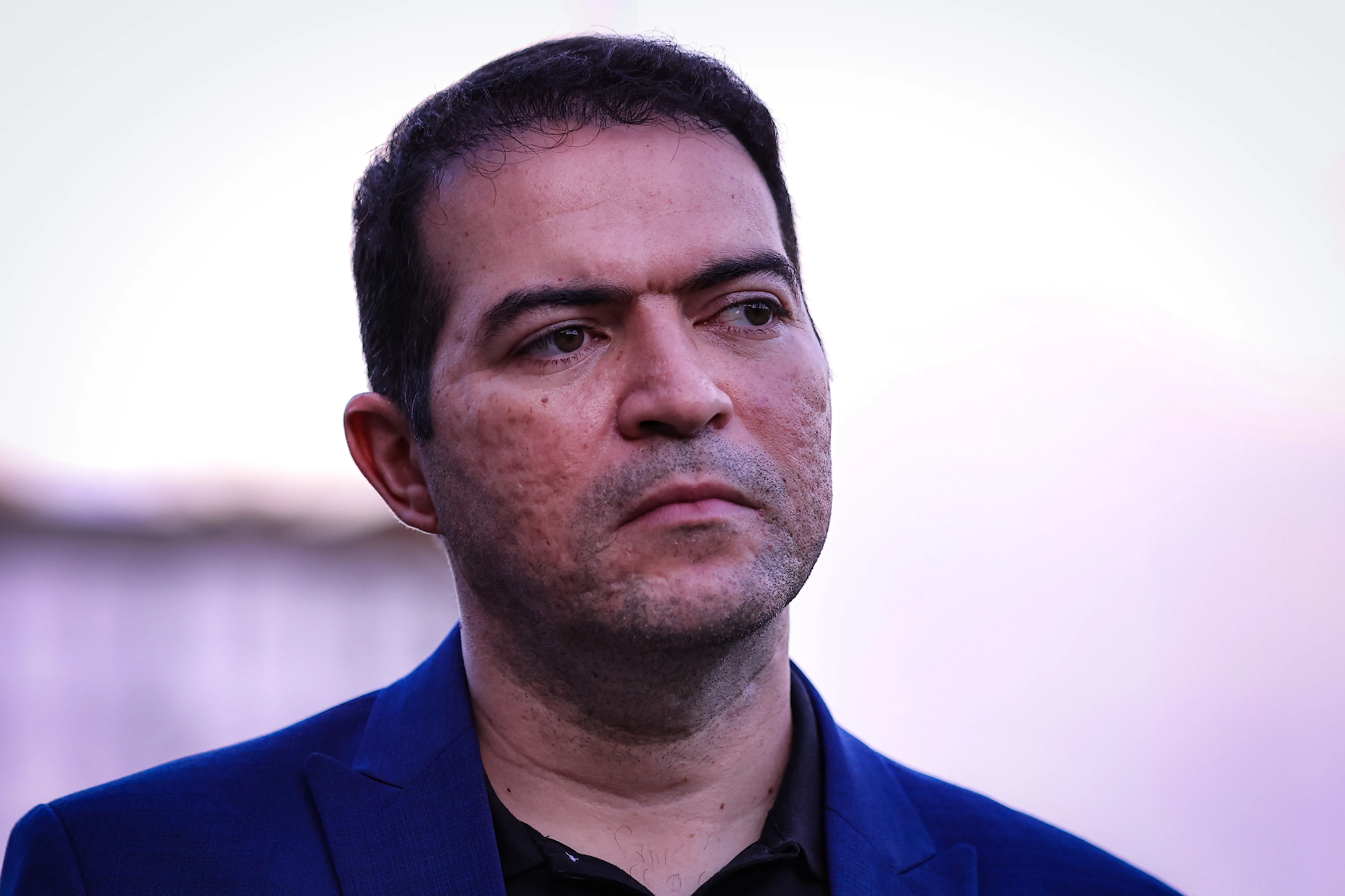 SP – SANTOS – 28/01/2026 – BRASILEIRO A 2026, CORINTHIANS X BAHIA – Marcelo Paz diretor do Corinthians durante partida contra o Bahia no estadio Vila Belmiro pelo campeonato Brasileiro A 2026.   Foto: Fabio Giannelli/AGIF