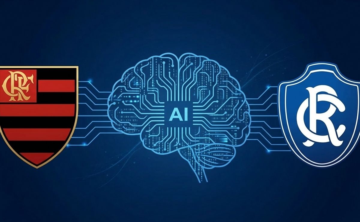 Inteligência Artificial se antecipa e prevê placar exato de Flamengo x Remo pelo Brasileirão: “2 a 1”