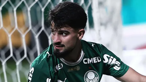 Flaco Lopez jogador do Palmeiras durante partida contra o Mirassol no estadio Arena Allianz Parque pelo campeonato Brasileiro A 2026. Foto: Ettore Chiereguini/AGIF