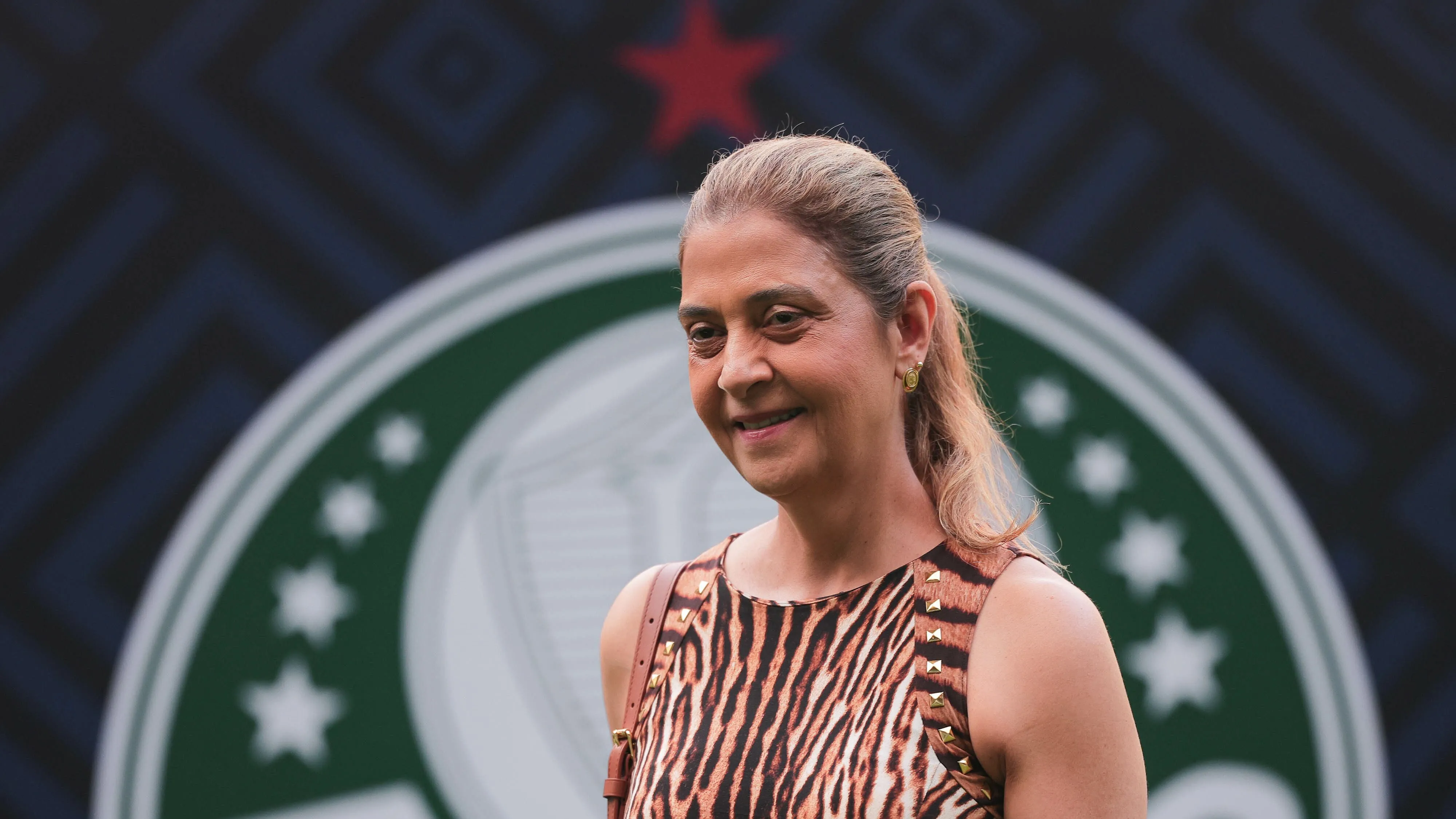 Leila Pereira  durante partida contra o Mirassol. Foto: Ettore Chiereguini/AGIF