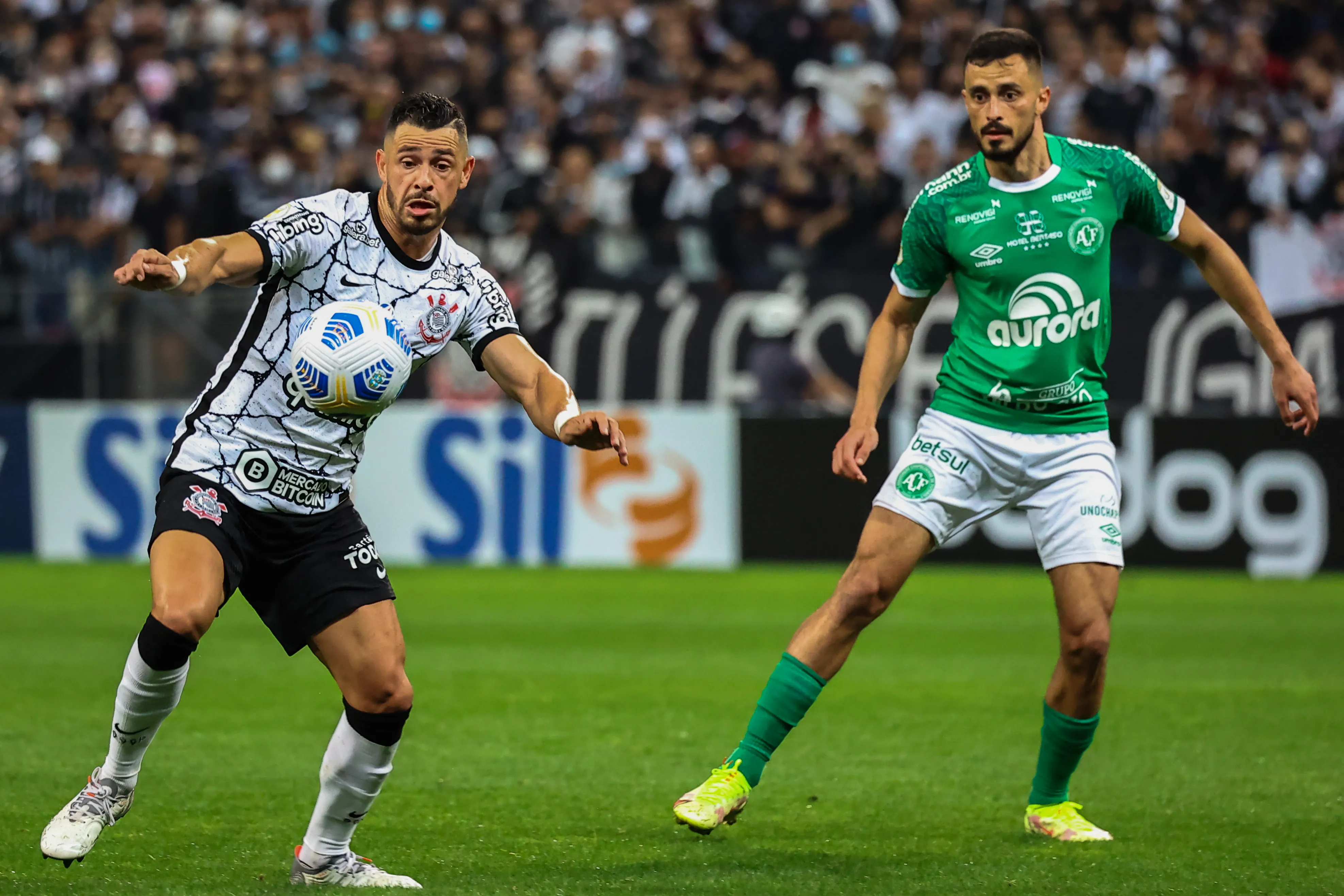 Corinthians e Chapecoense voltam a se enfrentar após cinco anos. Foto: Marcello Zambrana/AGIF