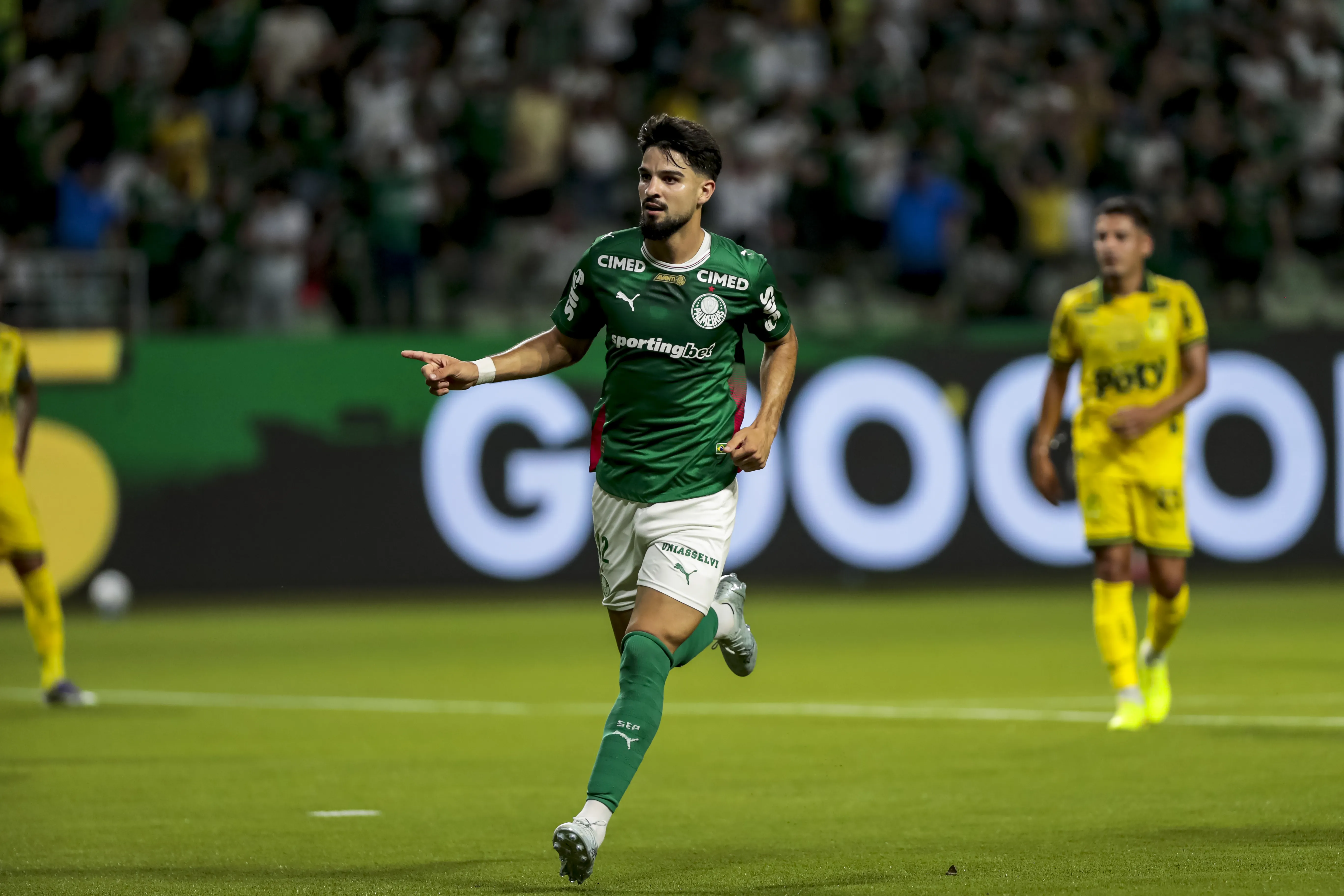 Palmeiras venceu o Mirassol com gol de Flaco López. Foto: Marco Miatelo/AGIF