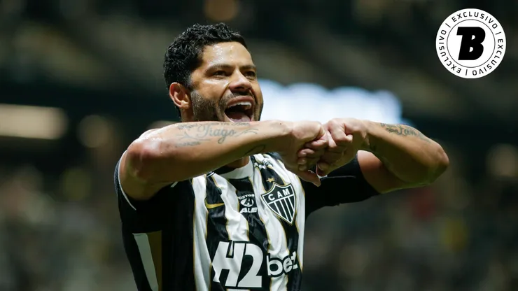 Hulk jogador do Atlético comemora seu gol. Foto: Fernando Moreno/AGIF