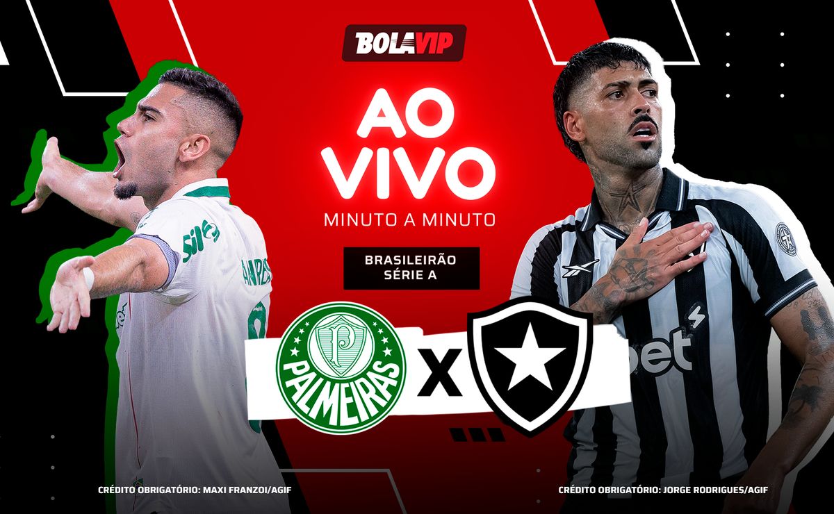 Palmeiras x Botafogo AO VIVO – Pré-Jogo rolando pelo Brasileirão 2026