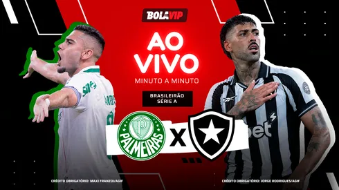 Palmeiras x Botafogo é transmitido ao vivo pelo Bolavip Brasil. Fotos: Maxi Franzoi e Jorge Rodrigues - AGIF