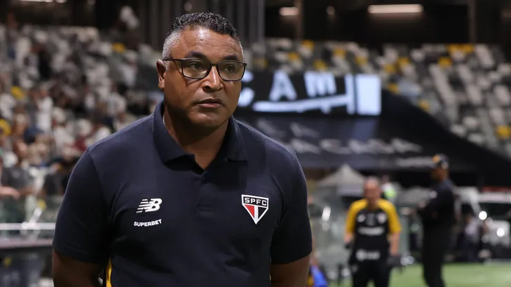 Roger Machado técnico do São Paulo durante partida contra o Atlético-MG. Foto: Gilson Lobo/AGIF