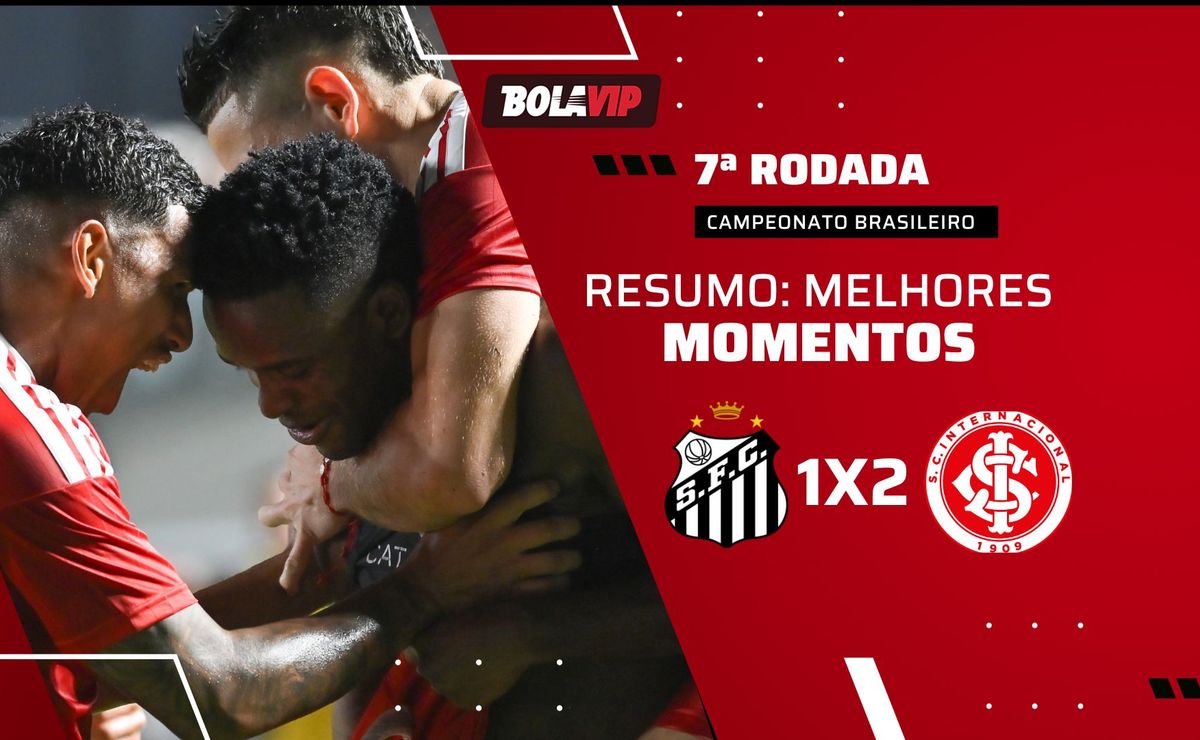 Neymar marca, mas Carbonero decide no fim e Internacional vence o Santos pelo Brasileirão