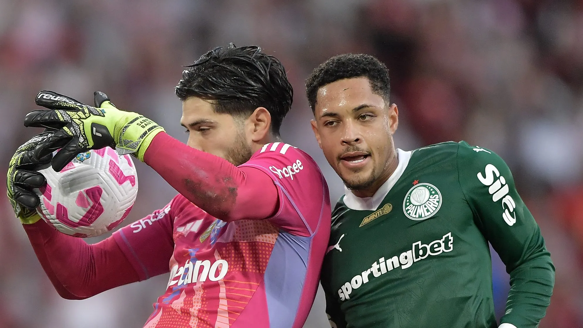 Flamengo e Palmeiras. Foto: Foto: Thiago Ribeiro/AGIF