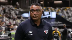 Roger durante partida do SPFC na Arena MRV