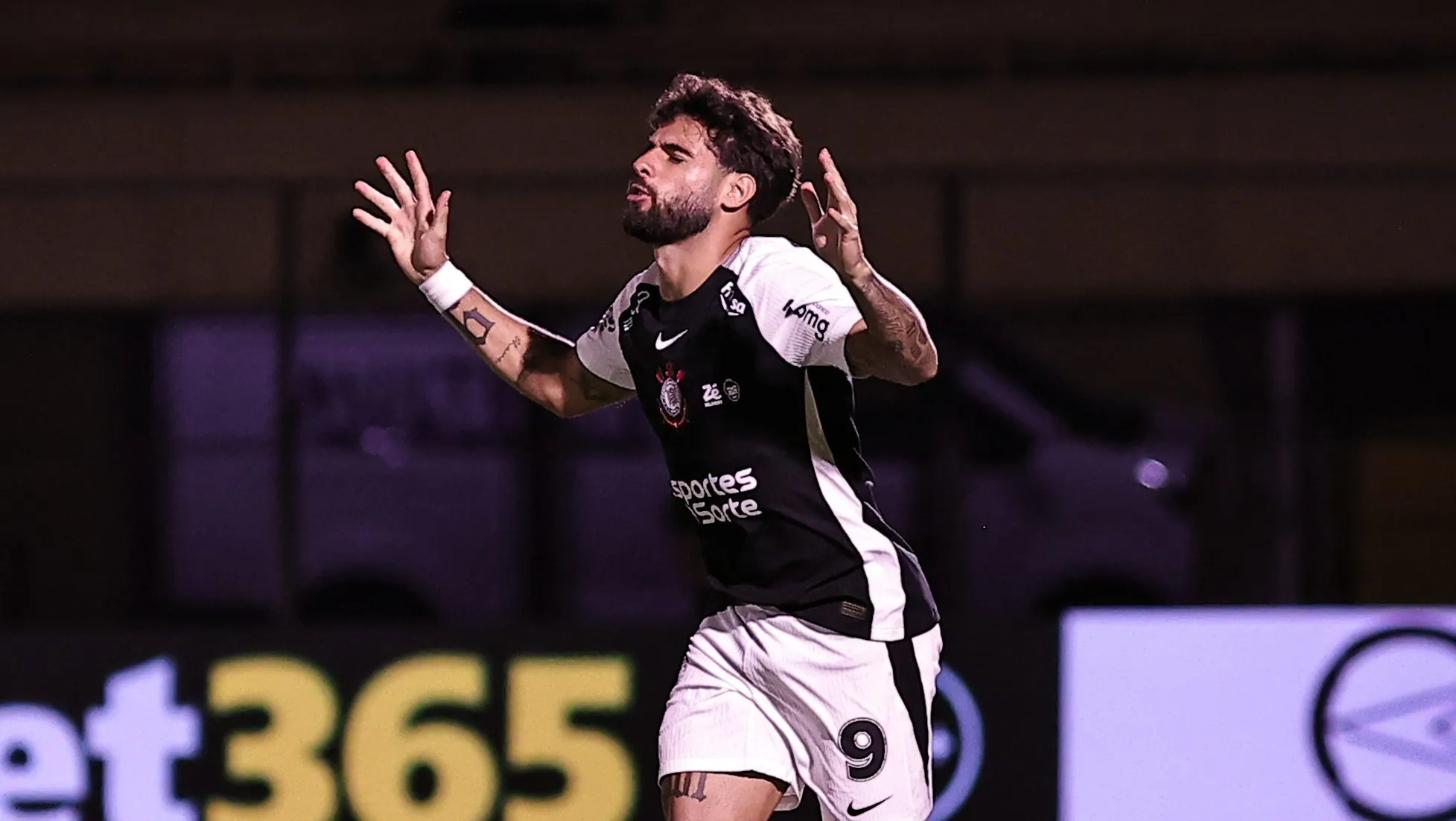 Yuri Alberto no Corinthians. Foto: Fabio Giannelli/AGIF