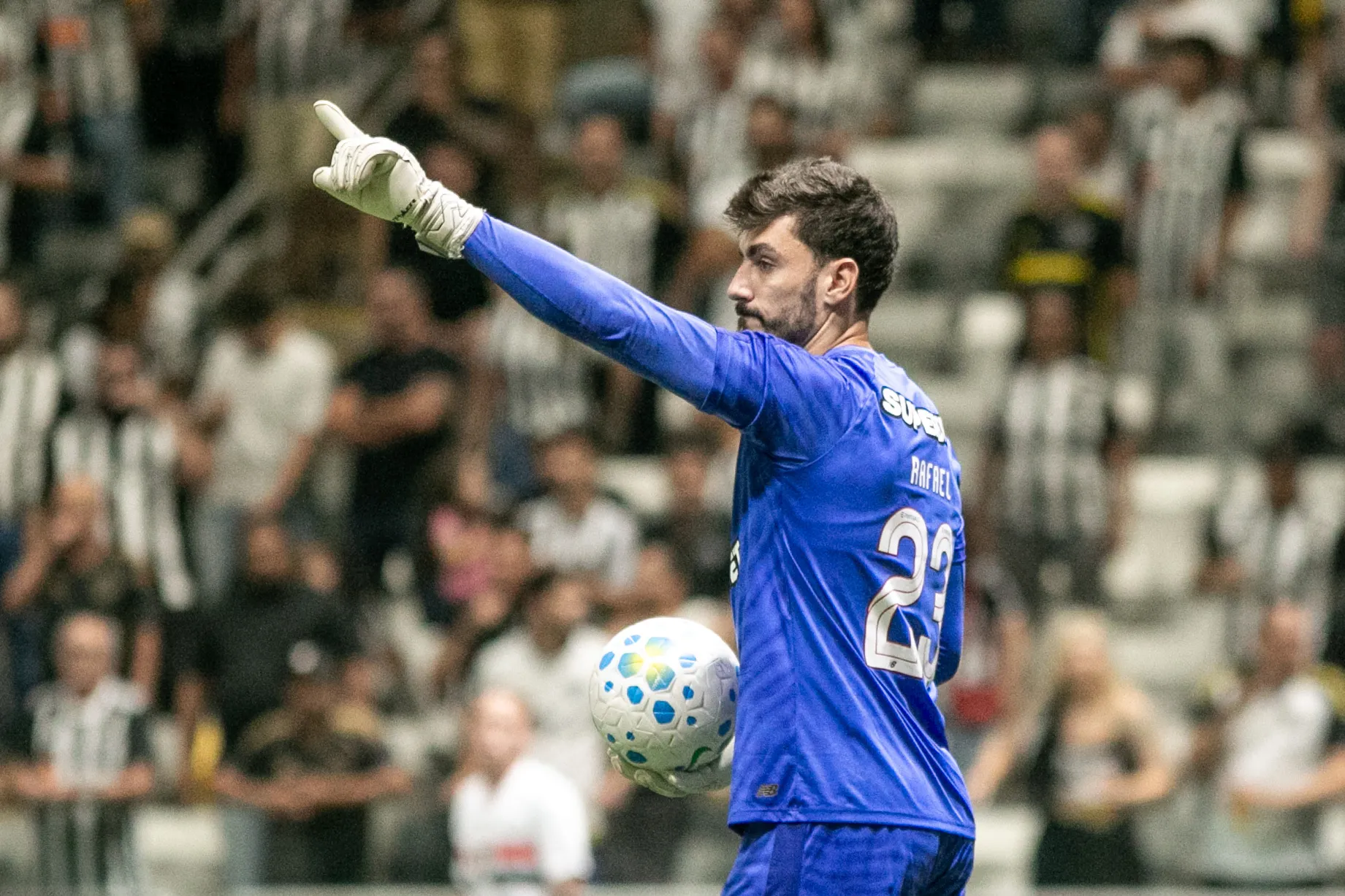 Rafael durante partida contra o Atlético-MG. Foto: Fernando Moreno/AGIF