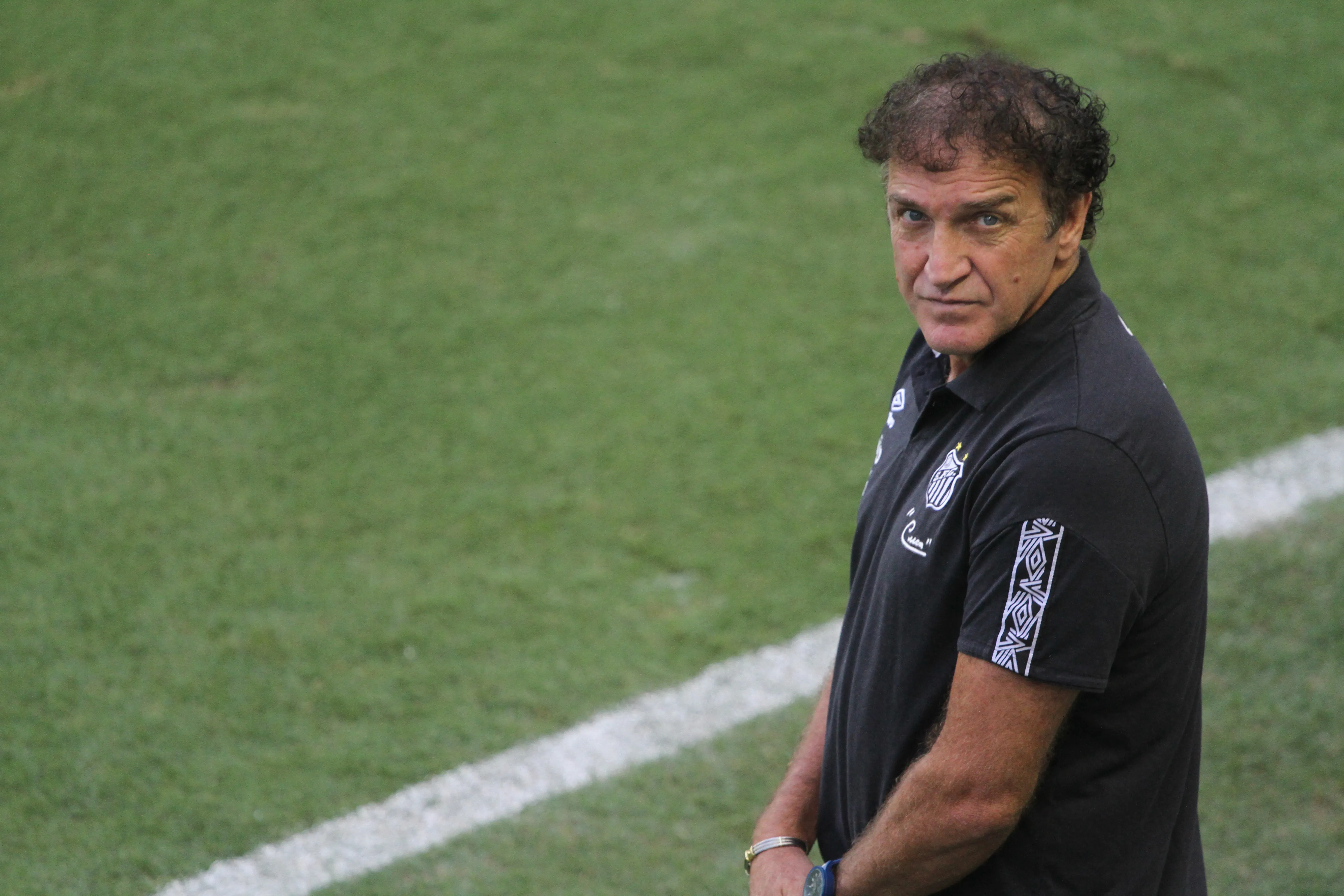 SP – Santos – 21/02/2021 – BRASILEIRO A 2020 – SANTOS X FLUMINENSE – Cuca tecnico do Santos, durante ultima partida como tecnico da equipe alvinegra, contra Fluminense no Vila Belmiro pelo Campeonato Brasileiro A 2020. Foto: Fernanda Luz/AGIF