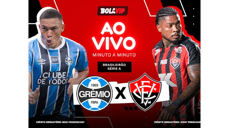 Grêmio x Vitória - Acompanhe ao vivo e de graça pelo Brasileirão