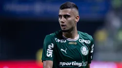 Andreas Pereira jogador do Palmeiras durante partida contra o Botafogo no estadio Arena Allianz Parque pelo campeonato Brasileiro A 2026. Foto: Ettore Chiereguini/AGIF