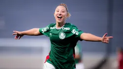 Gaby Tomé celebra gol pelo Palmeiras - Foto: João Brandino