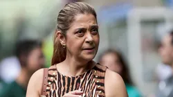 Leila Pereira durante partida do Verdão contra o Mirassol