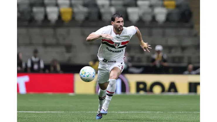Calleri (São Paulo) durante jogo contra o Atlético-MG, no dia 18.03.2026. Foto: Gilson Lobo/AGIF