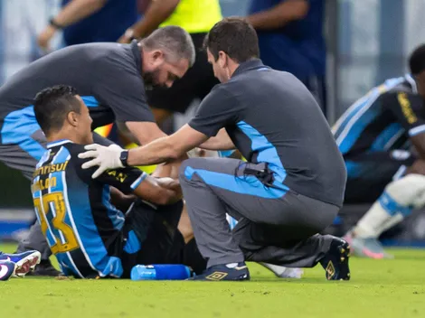 Marlon contraria Grêmio e projeta volta em três meses após fratura