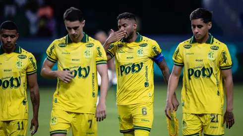 Reinaldo jogador do Mirassol durante partida contra o Palmeiras no estadio Arena Allianz Parque pelo campeonato Brasileiro A 2026. Foto: Ettore Chiereguini/AGIF