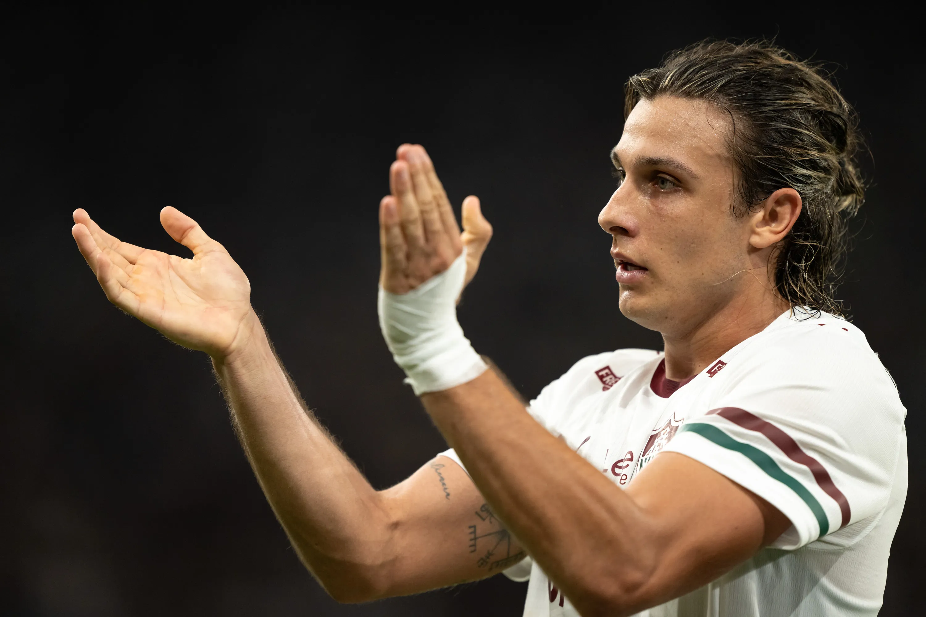 RJ – RIO DE JANEIRO – 18/03/2026 – BRASILEIRO A 2026, VASCO X FLUMINENSE – Canobbio jogador do Fluminense durante partida contra o Vasco no estadio Maracana pelo campeonato Brasileiro A 2026. Foto: Jorge Rodrigues/AGIF