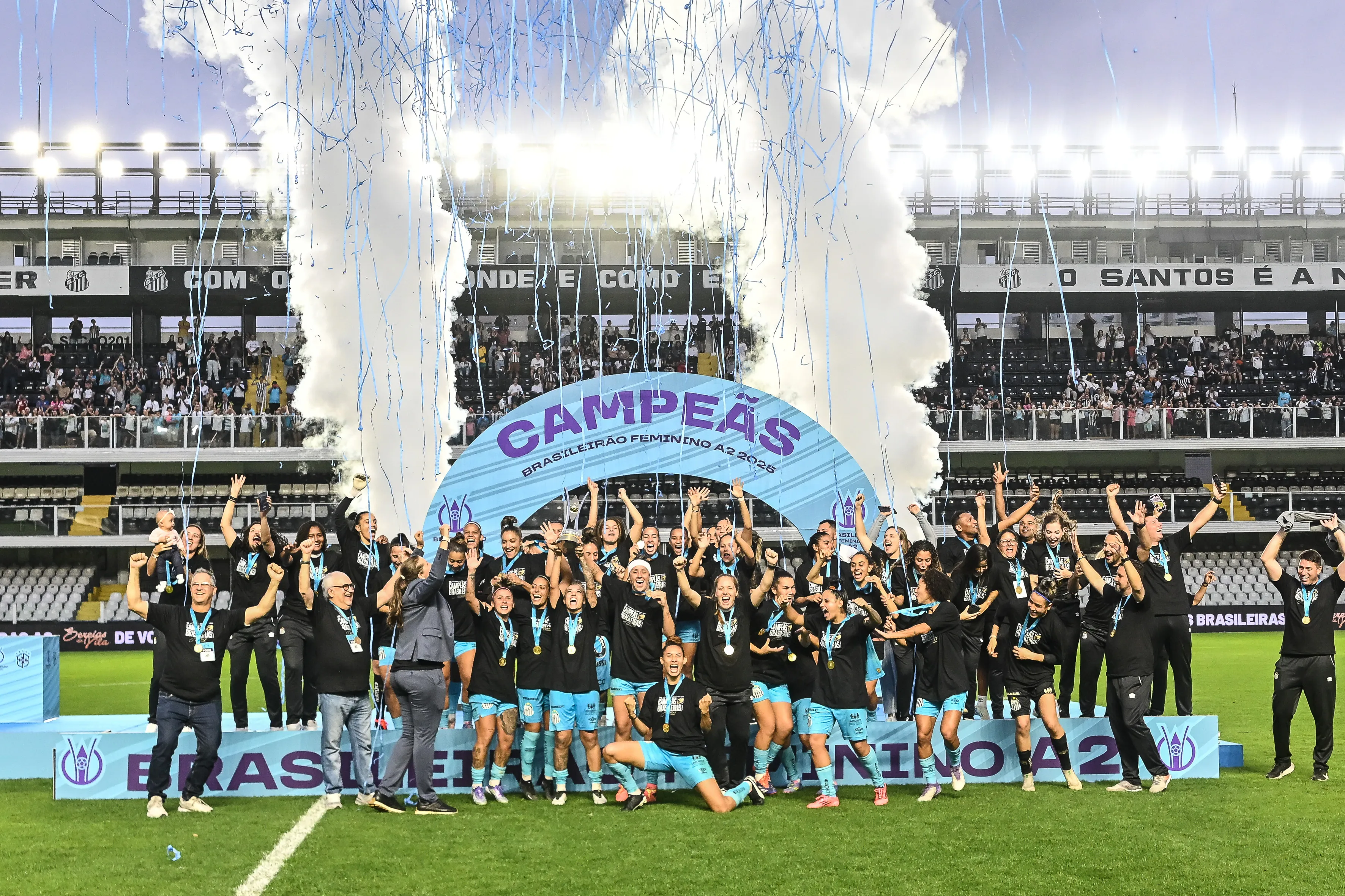 Sereias campeãs da Série A2 2025. Foto: Jota Erre/AGIF