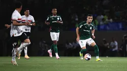 Andreas Pereira, jogador do Palmeiras, durante partida contra o São Paulo no estádio Arena Barueri pelo campeonato Paulista 2026. Foto: Ettore Chiereguini/AGIF