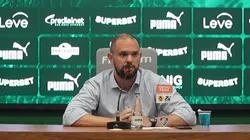 Mattheus Montenegro presidente do Fluminense durante coletiva de imprensa