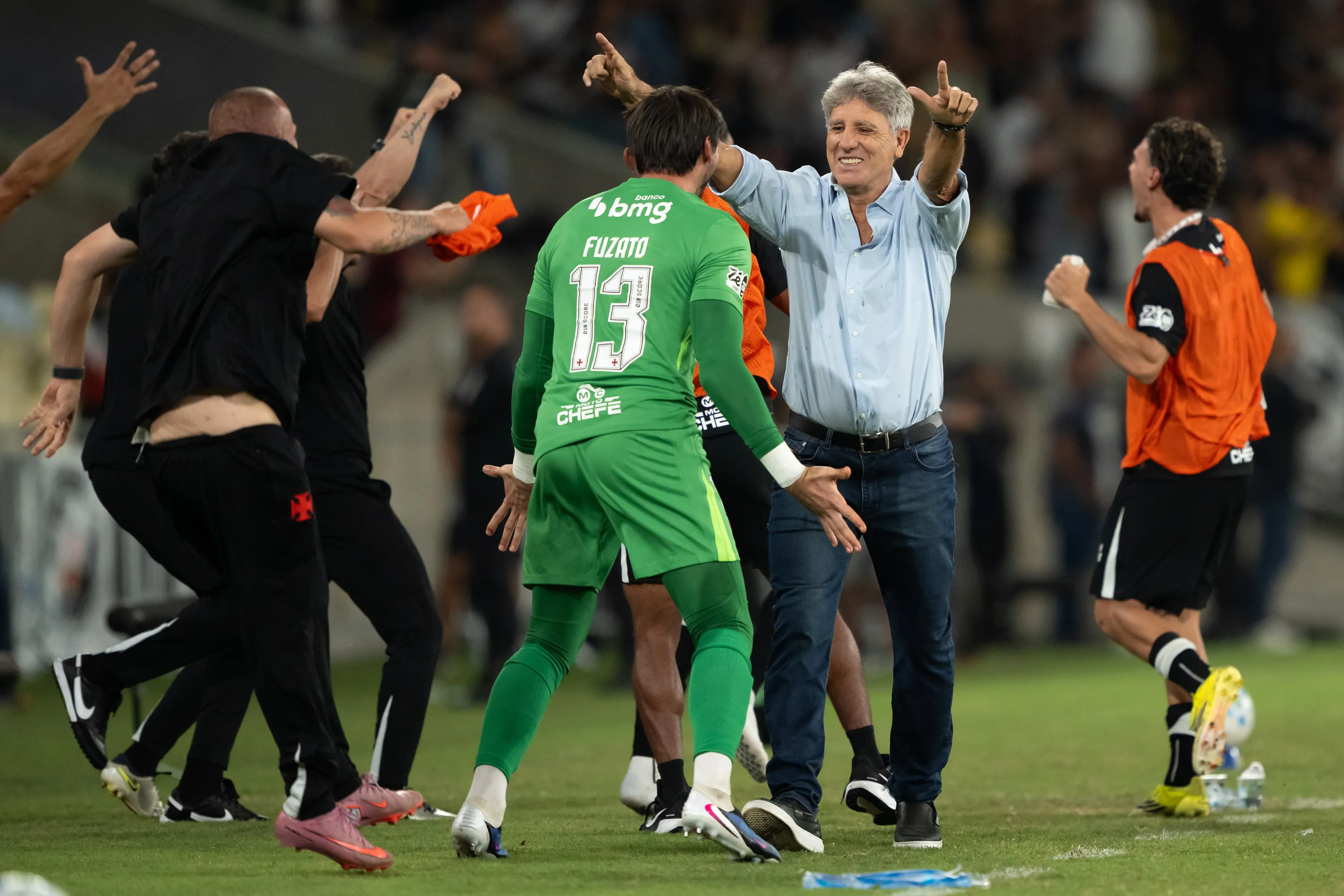 Renato Gaucho tecnico do Vasco durante partida contra o Fluminense. Foto: Jorge Rodrigues/AGIF