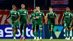 Jogadores do Palmeiras durante o Choque-Rei