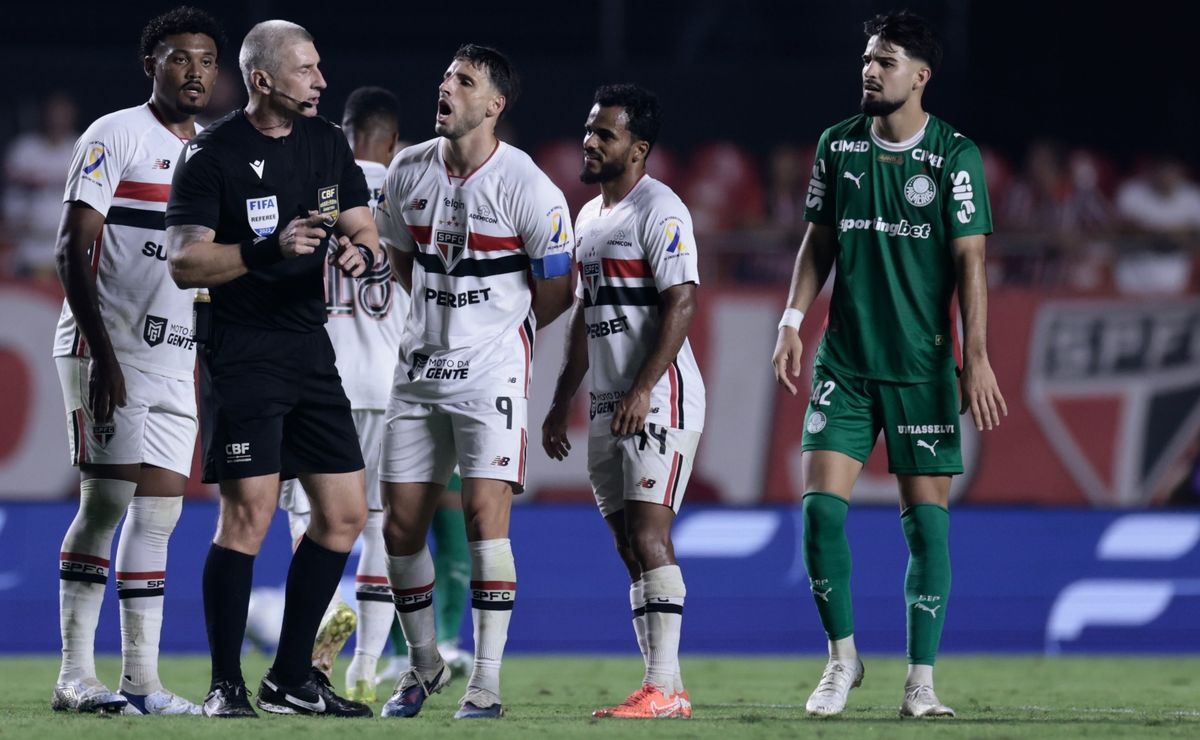 Calleri, do São Paulo, alfineta o Palmeiras após derrota no Choque-Rei: “Jogou como sempre”