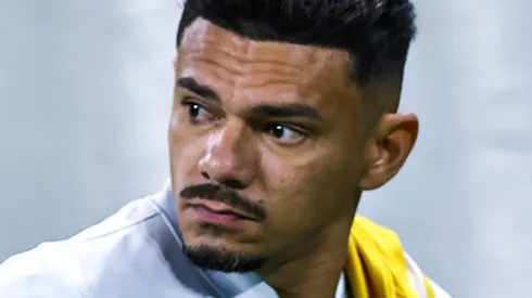 Tiquinho durante partida do Peixão na Série A