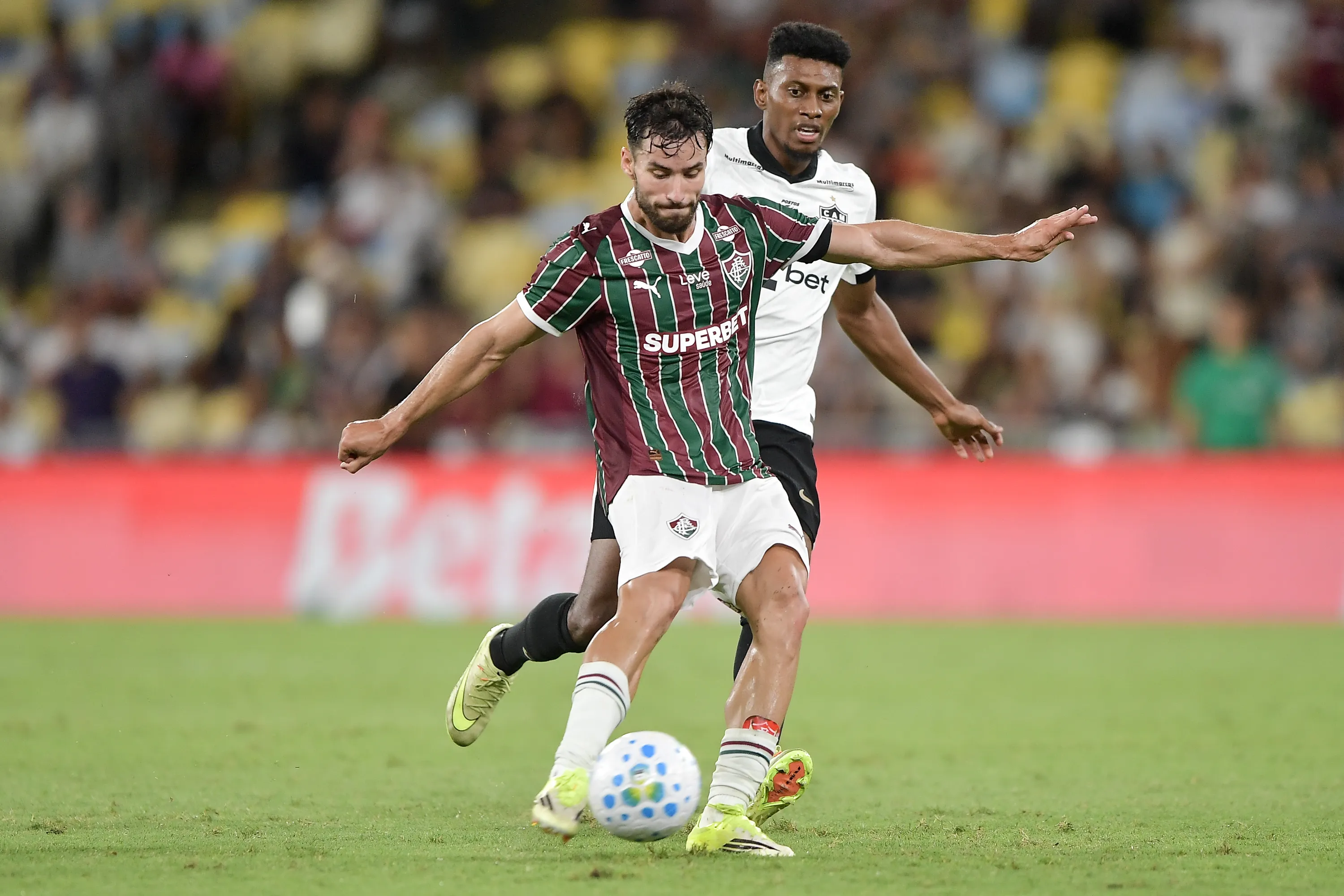 Martinelli durante partida contra o Atlético-MG. Foto: Thiago Ribeiro/AGIF