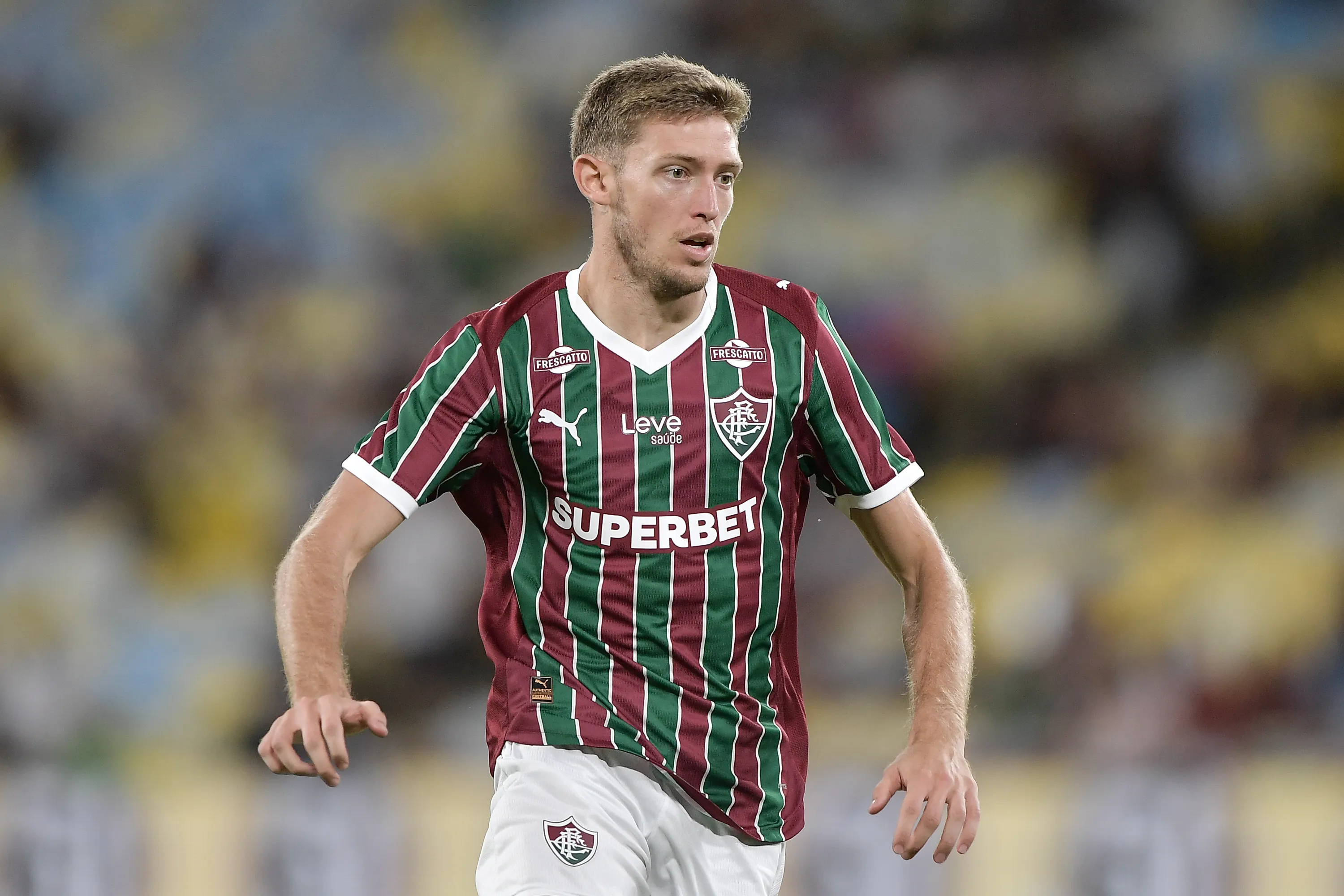 RJ – RIO DE JANEIRO – 21/03/2026 – BRASILEIRO A 2026, FLUMINENSE X ATLETICO-MG – Rodrigo Castillo jogador do Fluminense durante partida contra o Atletico-MG no estadio Maracana pelo campeonato Brasileiro A 2026. Foto: Thiago Ribeiro/AGIF