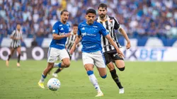 Bruno Rodrigues jogador do Cruzeiro durante partida contra o Santos. Foto: Alessandra Torres/AGIF