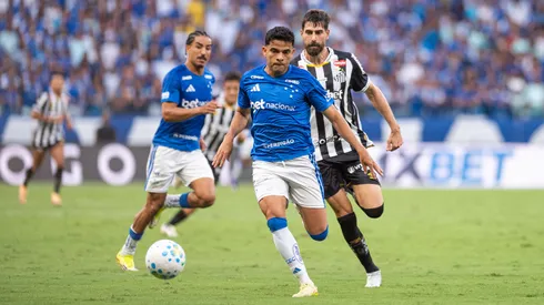 Bruno Rodrigues jogador do Cruzeiro durante partida contra o Santos. Foto: Alessandra Torres/AGIF
