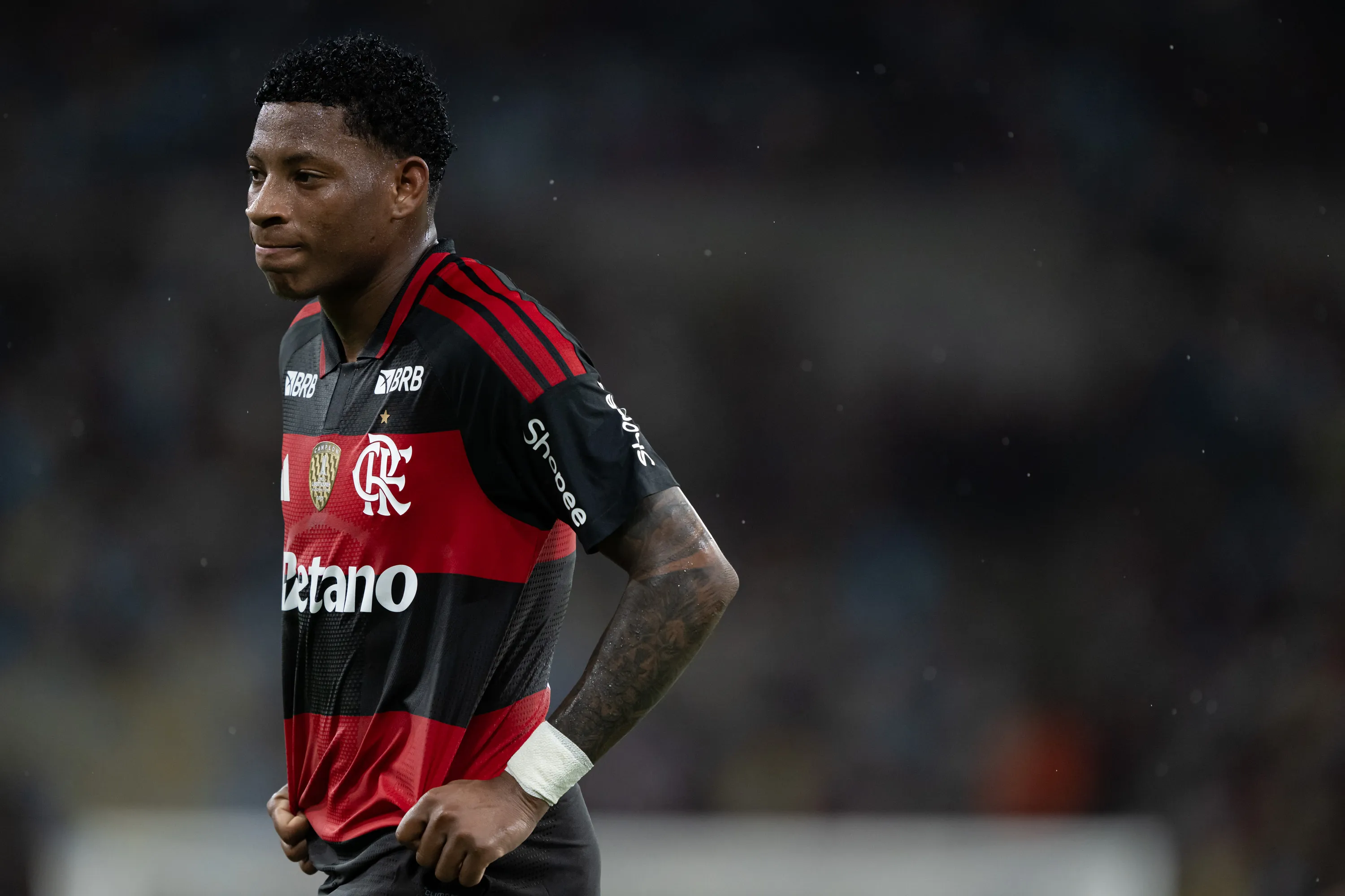 Plata foi cortado de Corinthians x Flamengo. Foto: Jorge Rodrigues/AGIF