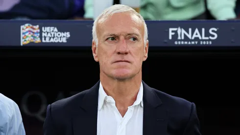 Didier Deschamps em partida da Nations League. (Photo by Alex Grimm/Getty Images)