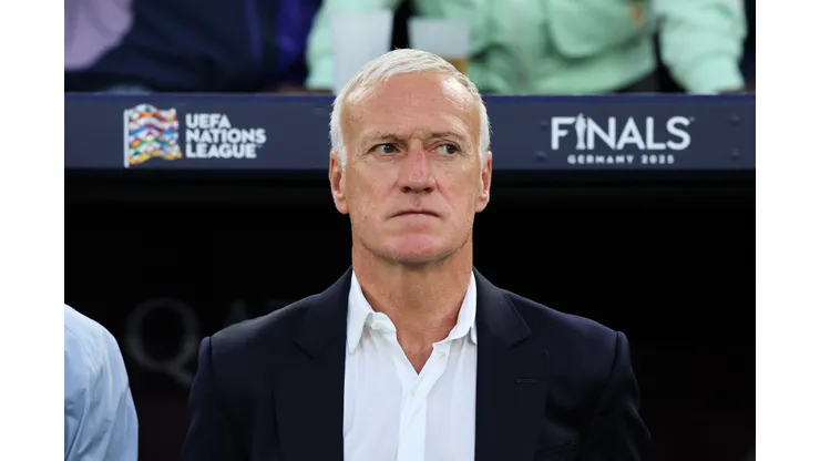 Didier Deschamps em partida da Nations League. (Photo by Alex Grimm/Getty Images)