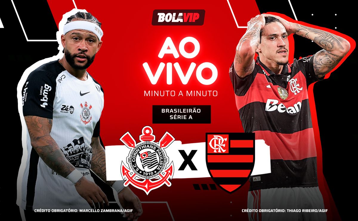 Corinthians x Flamengo AO VIVO E GRÁTIS – Primeiro tempo em andamento pelo Brasileirão