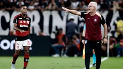 Dorival Junior, técnico do Corinthians, durante partida contra o Flamengo no estadio Arena Corinthians pelo campeonato Brasileiro A 2026. Foto: Marcello Zambrana/AGIF