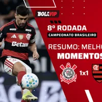 Corinthians e Flamengo empatam em jogo movimentado pelo Brasileirão