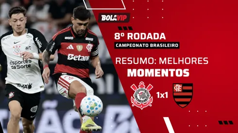 Corinthians e Flamengo empatam pelo Brasileirão. Foto: Marcello Zambrana/AGIF