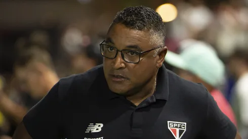 Roger Machado tecnico do Sao Paulo durante partida contra o Bragantino no estadio Cicero De Souza Marques pelo campeonato Brasileiro A 2026.