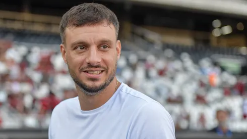 Martin Anselmi tecnico do Botafogo durante partida contra o Flamengo no estadio Engenhao pelo campeonato Carioca 2026.