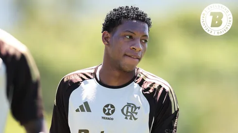 Gonzalo Plata jogador do Flamengo durante treinamento no Ninho do Urubu