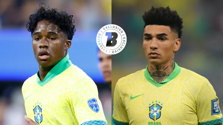 Endrick x Igor Jesus. Foto: Ronald Martinez/Getty Images - Pedro Vilela/Getty Images