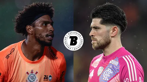 Hugo Souza x Rossi. Foto: Marcello Zambrana/AGIF - Thiago Ribeiro/AGIF