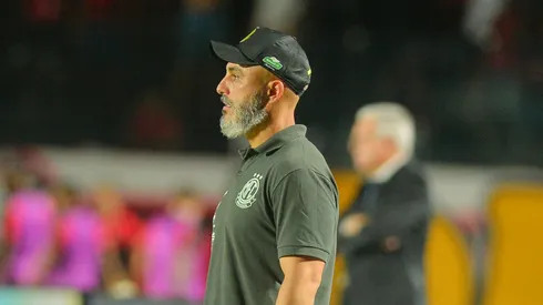 Rafael Guanaes, técnico do Mirassol durante partida contra o Vitoria. Foto: Walmir Cirne/AGIF