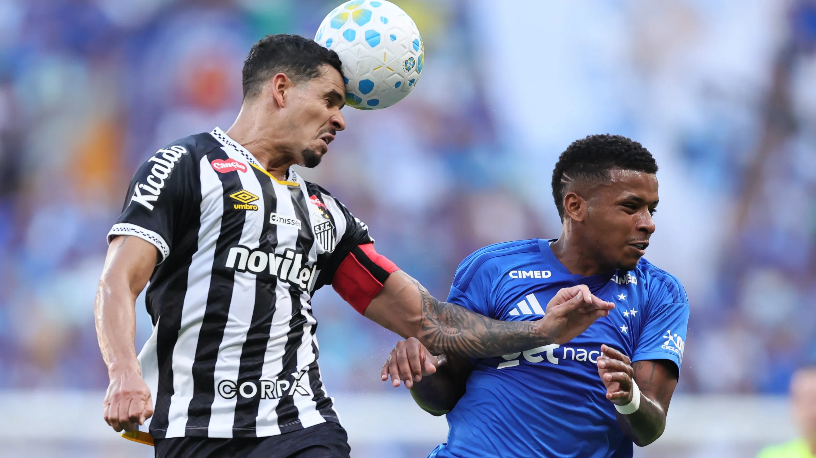 Cruzeiro X Santos. Foto: Gilson Lobo/AGIF