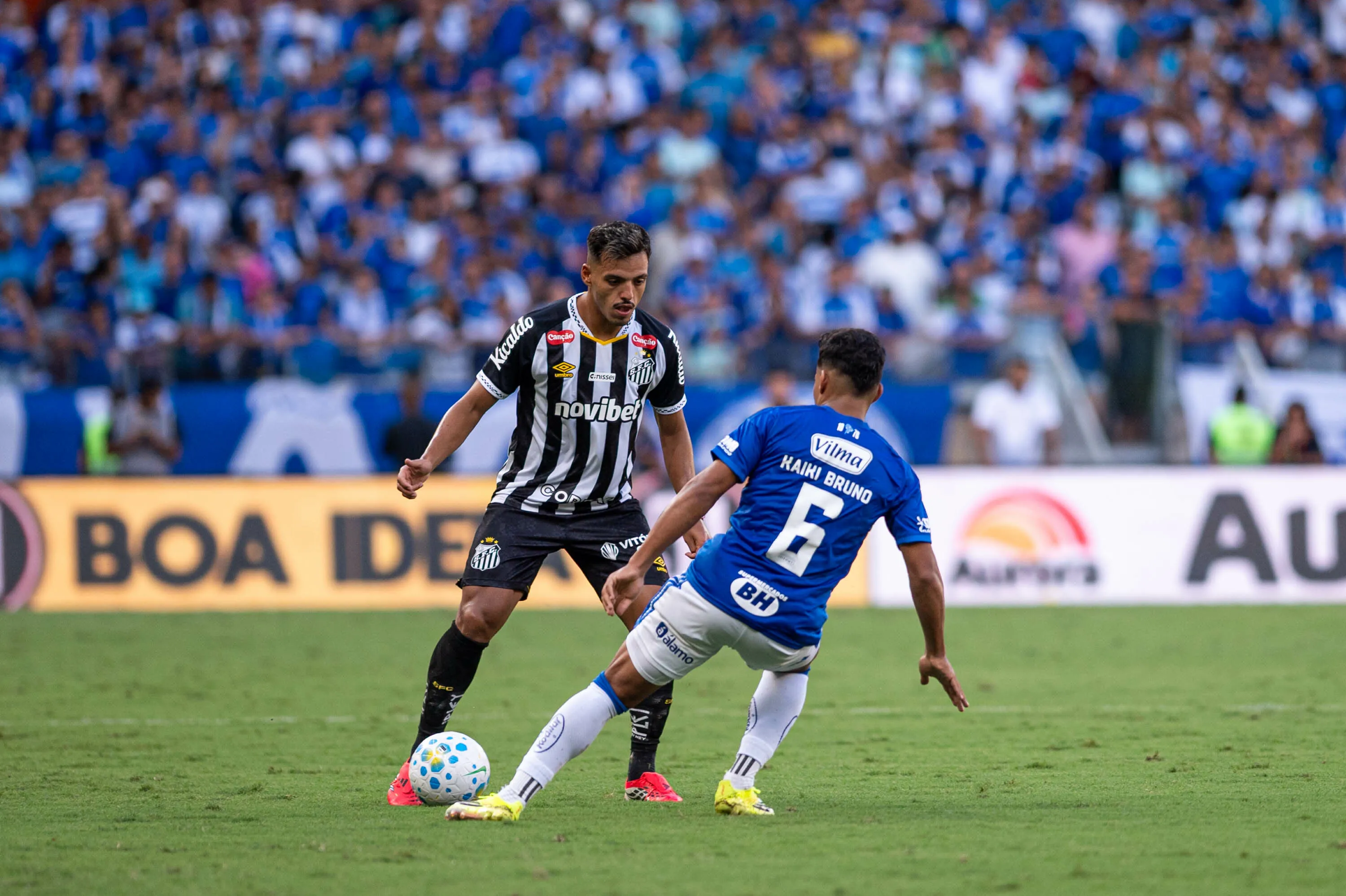 Santos ficou no empate com o Cruzeiro na última partida pelo Brasileirão. Foto: Alessandra Torres/AGIF